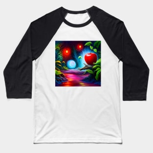 Vibrant Apple Baseball T-Shirt